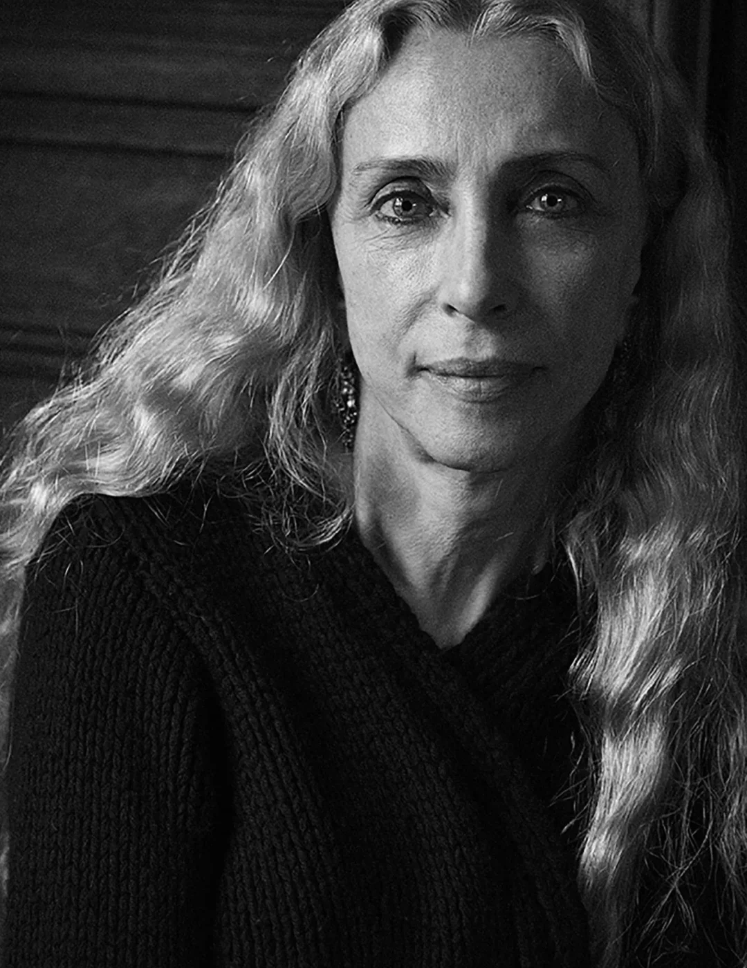 franca sozzani black white photo